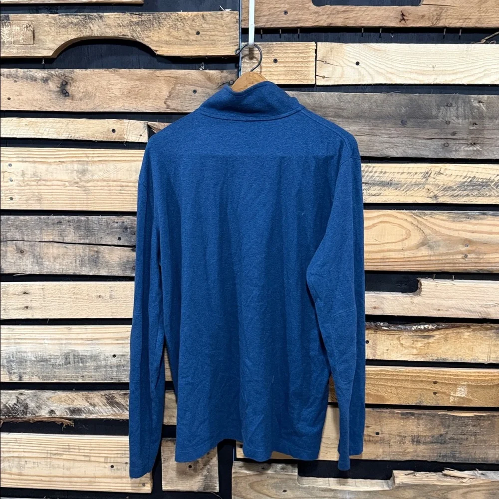 Banana Republic Men’s Blue‎ Luxury Touch Performance 1/4 Zip Pullover Golf XL